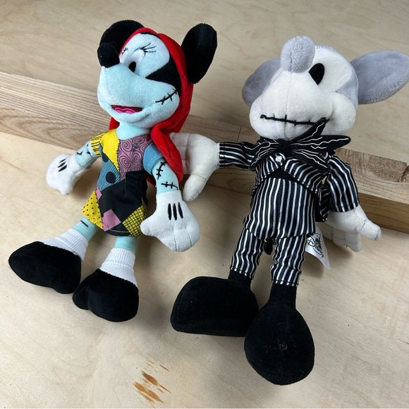 Mikey & Minnie nightmare before Christmas plush toys - Picture 3 of 11